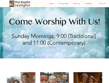 Tablet Screenshot of firstbaptistlexingtontexas.org